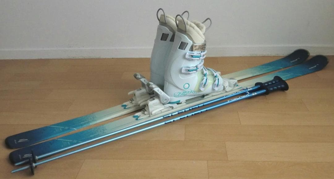 ■■11月限定■送料無料■ELAN■女性用スキーセット■158/25-25.5■