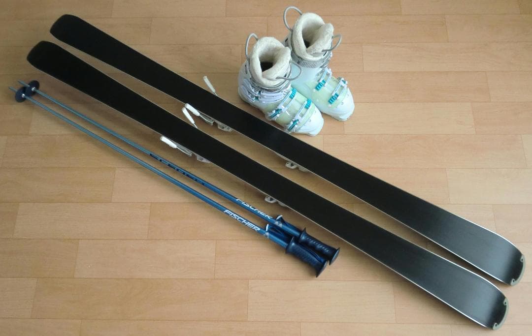 ■■11月限定■送料無料■ELAN■女性用スキーセット■158/25-25.5■