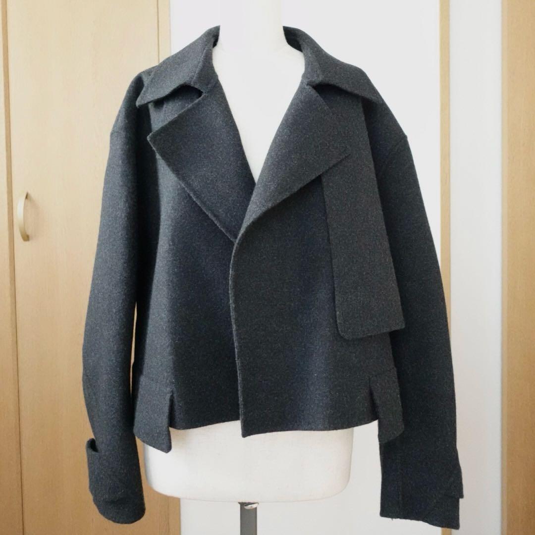 LOHEN ローヘン ショートトレンチリバーコート チャコール