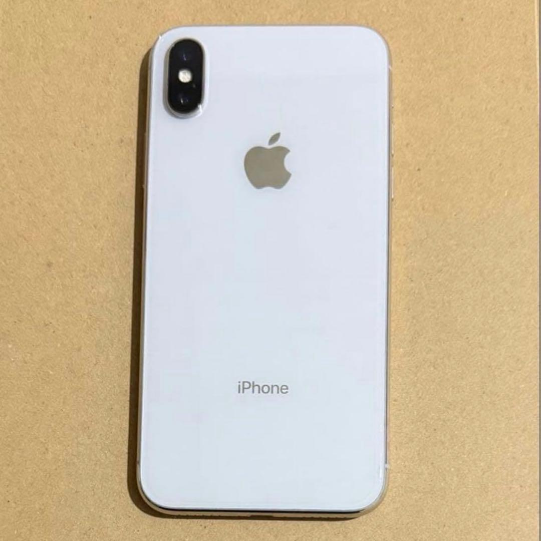 Apple iPhone X 本体 シルバー 64GB