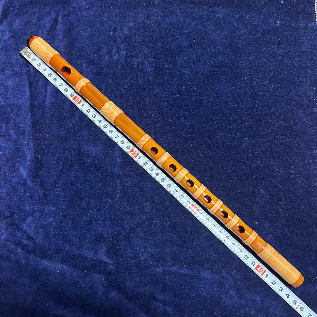 篠笛丸山 小倉作 ５本調子 古典調 本漆塗 総巻