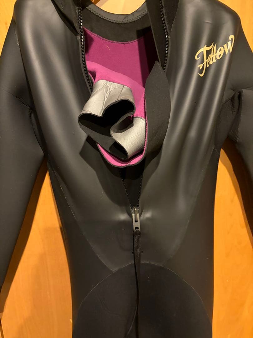 FELLOW セミドライ 5×3ウェットスーツ バックジップ メンズ 裏起毛