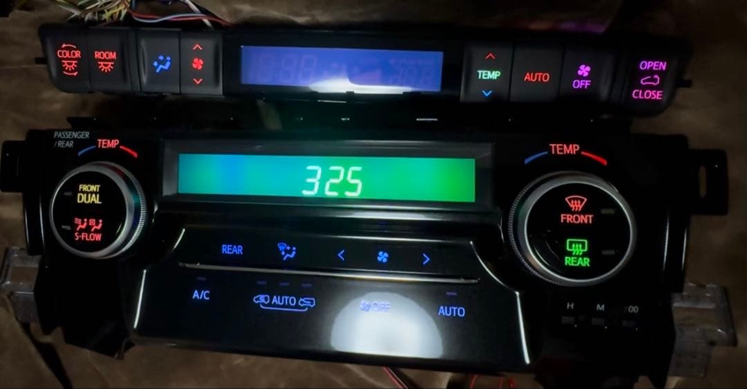 トトロ30アルファード ヴェルファイア ハイブリッド用　前後エアコンパネル