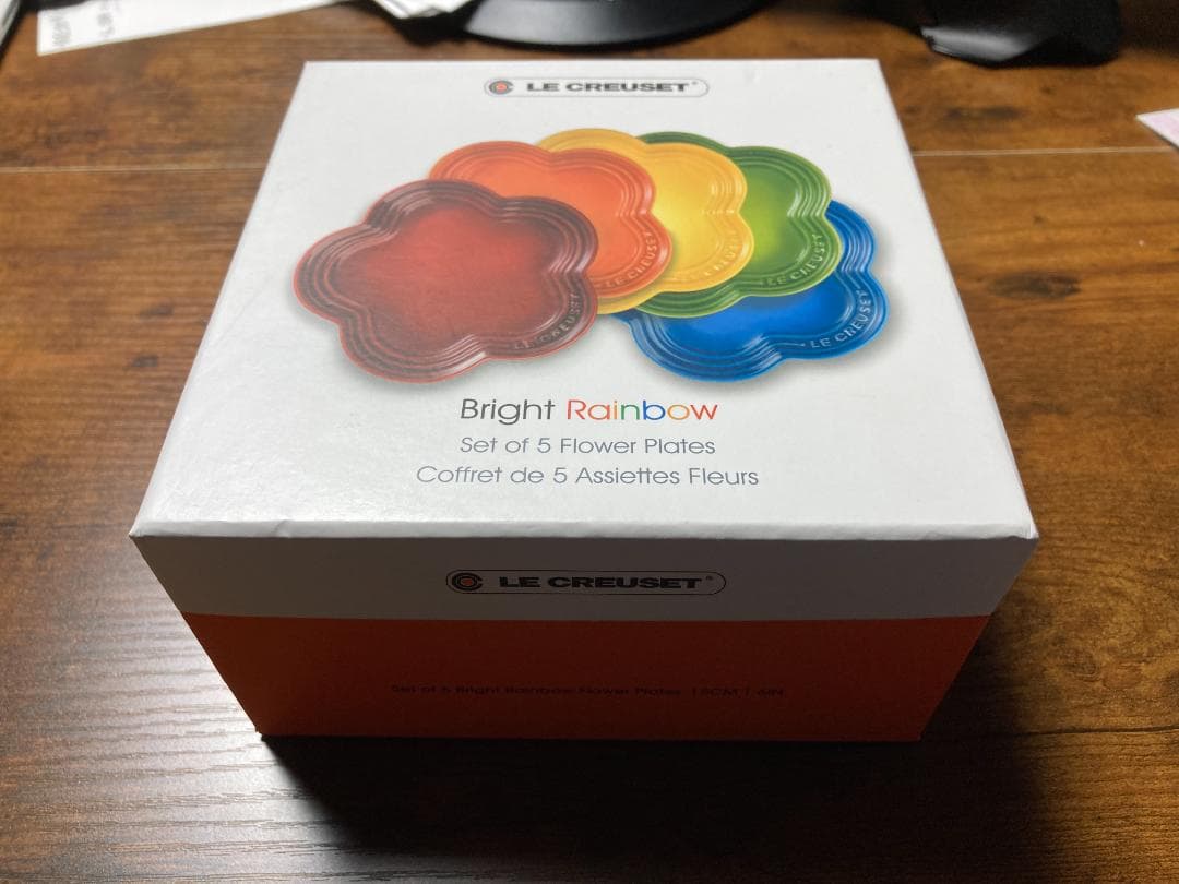 【新品未開封】ル・クルーゼ　フラワープレート　15cm Sサイズ　5枚セット