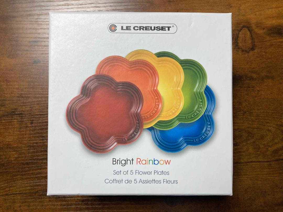 【新品未開封】ル・クルーゼ　フラワープレート　15cm Sサイズ　5枚セット