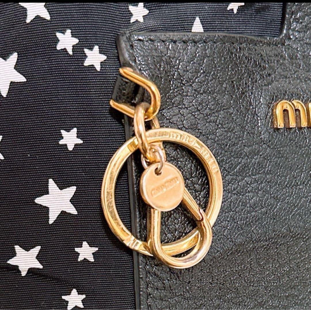 miu miu 星柄トートバッグエコバッグ折りたたみ　ほぼ未使用
