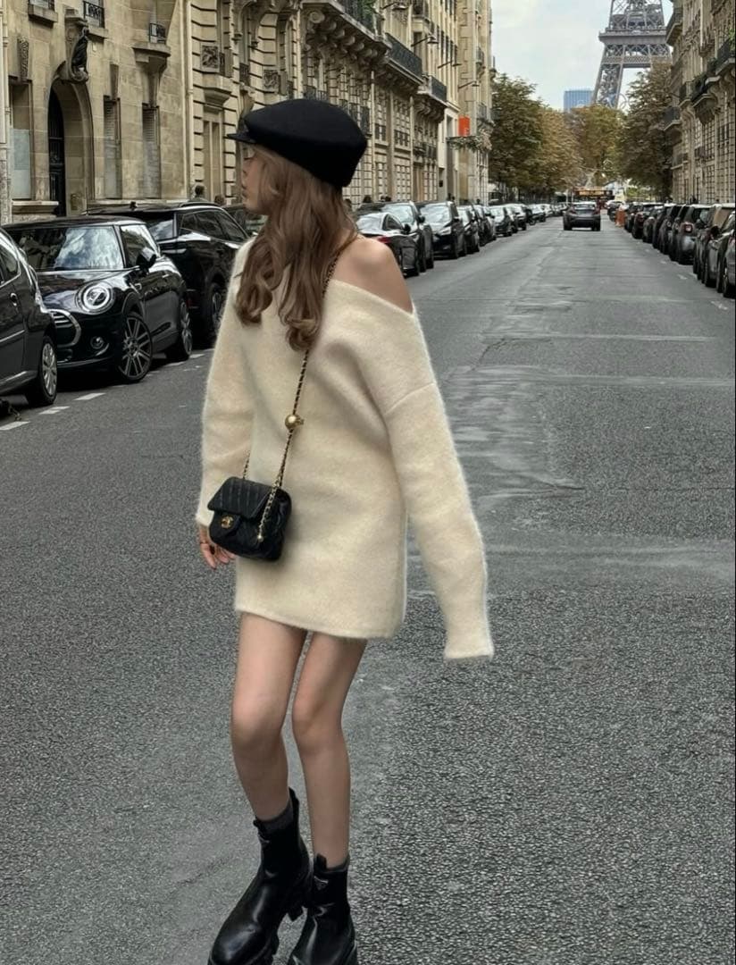 the toe Richmond Angora Sweater ミニワンピース