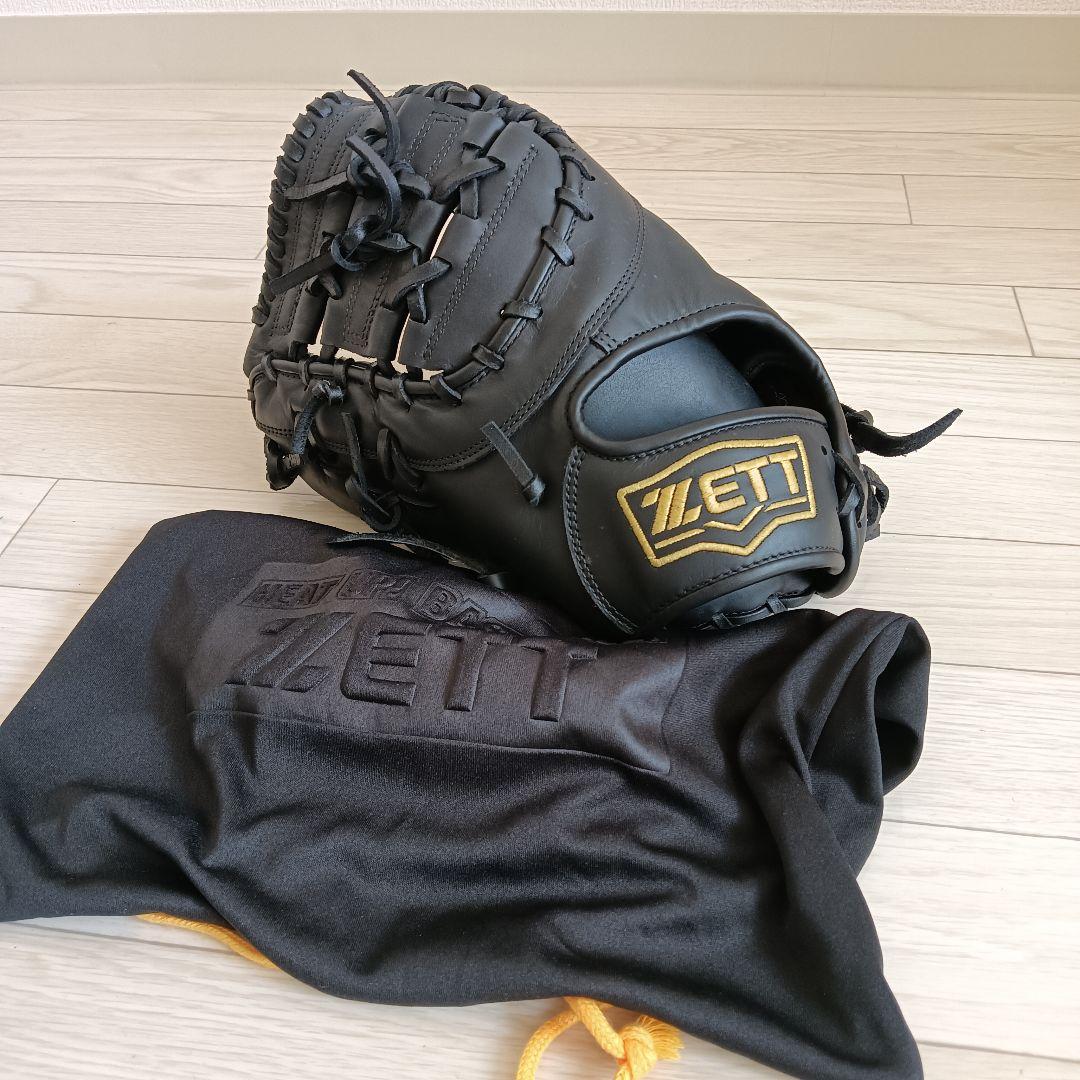 【極美品】ZETT 野球 一般 軟式 ソフトボール 兼用 ファーストミット　左