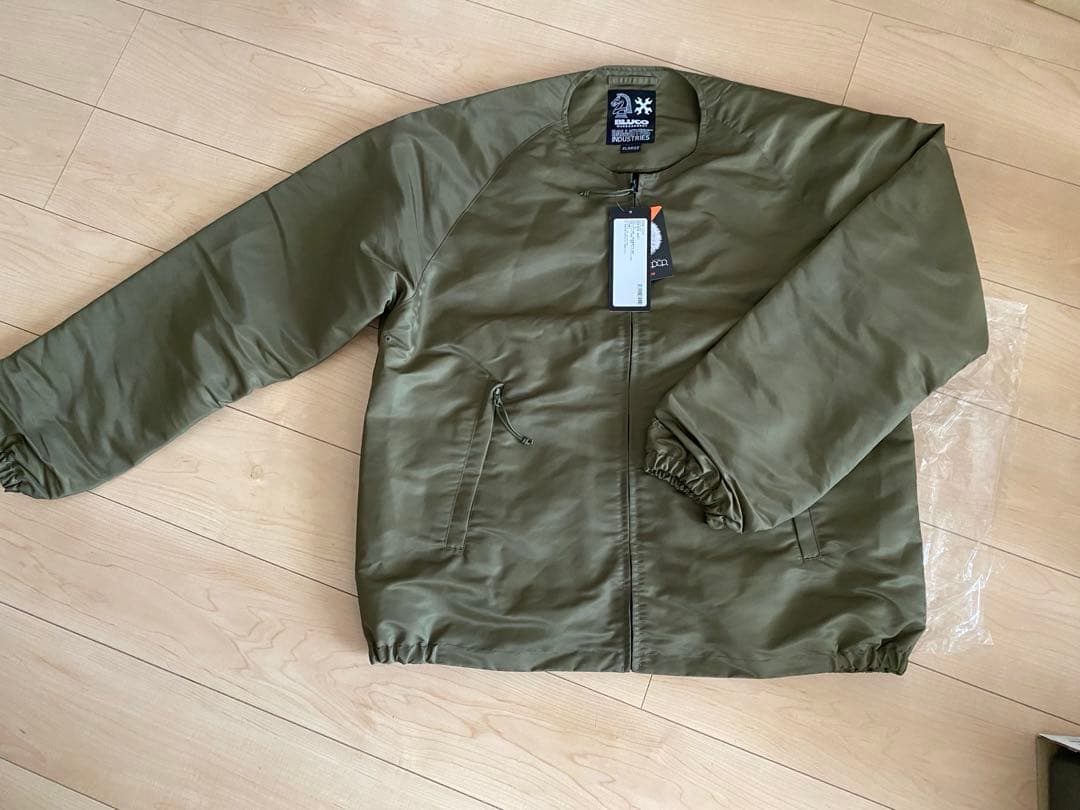XLサイズ　ブルコ　BLUCO ノーカラージャケット　オリーブ　コラボ新品未使用