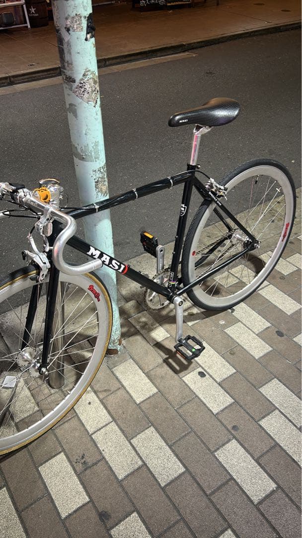 な*ら様 Masi ピストバイク ブラック 700C