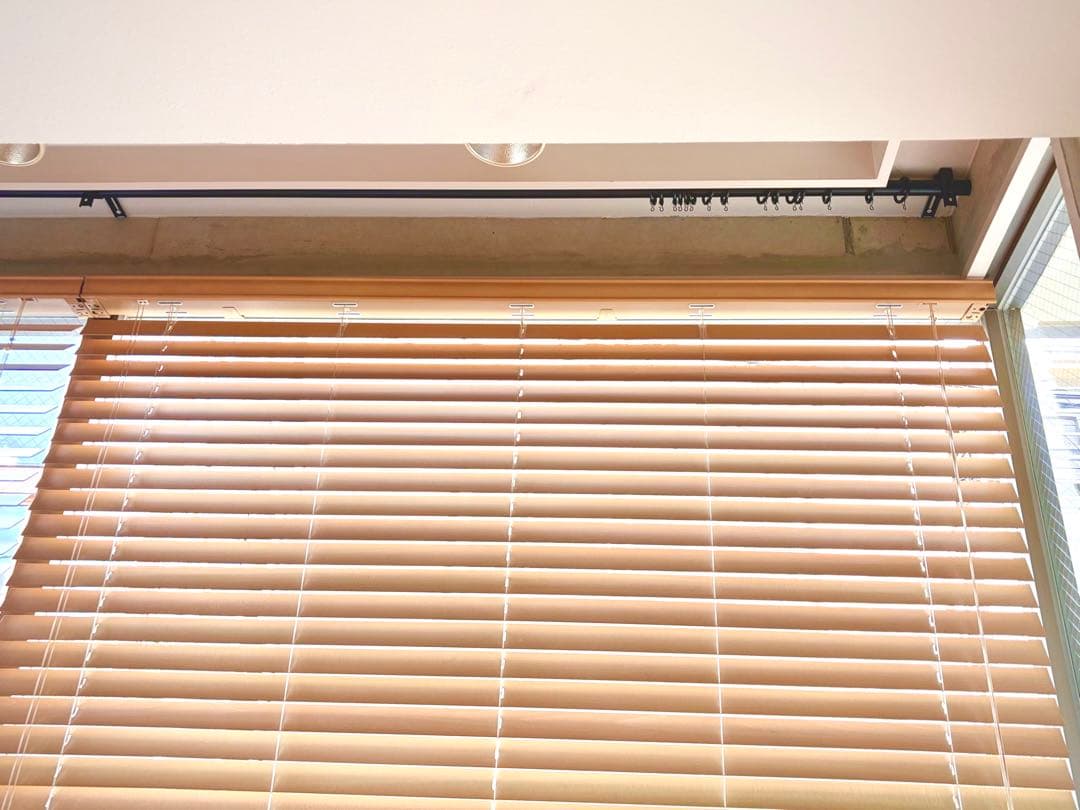 木製ブラインド 幅170cm × 高さ230cm ナチュラル 1個