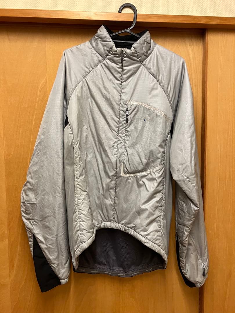 モンベル　サイクルジャケット シルバー/ブラック 反射素材