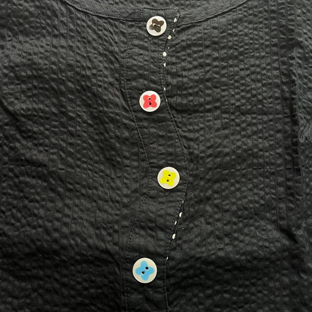 アルベロベロ オレボレブラ チュニック ワンピース ぶたさん ビーズ コットン黒