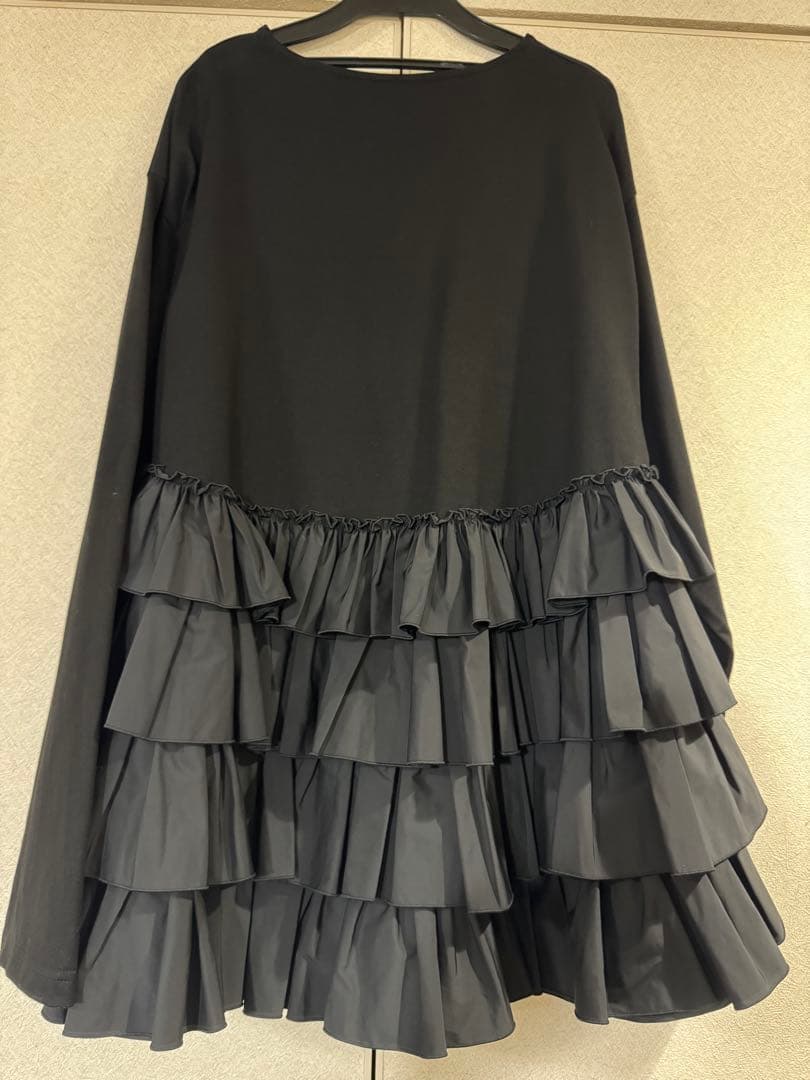 【rosymonster】 バックティアードチュニック ブラック