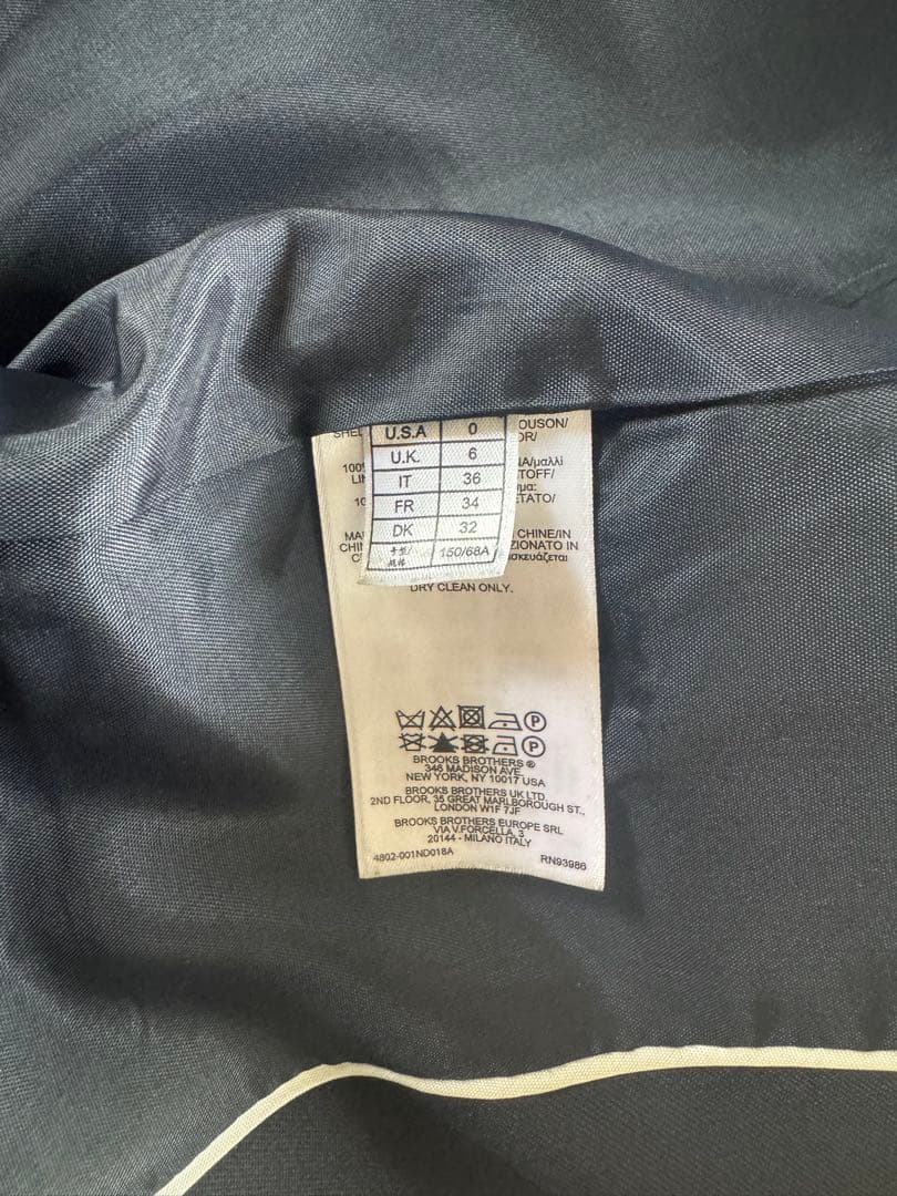 極美品 ブルックスブラザーズ　ジャケット　紺ブレ