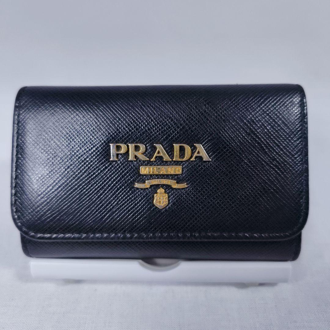 良品✨️　PRADA　プラダ　サフィアーノ マルチカラー　4連キーケース