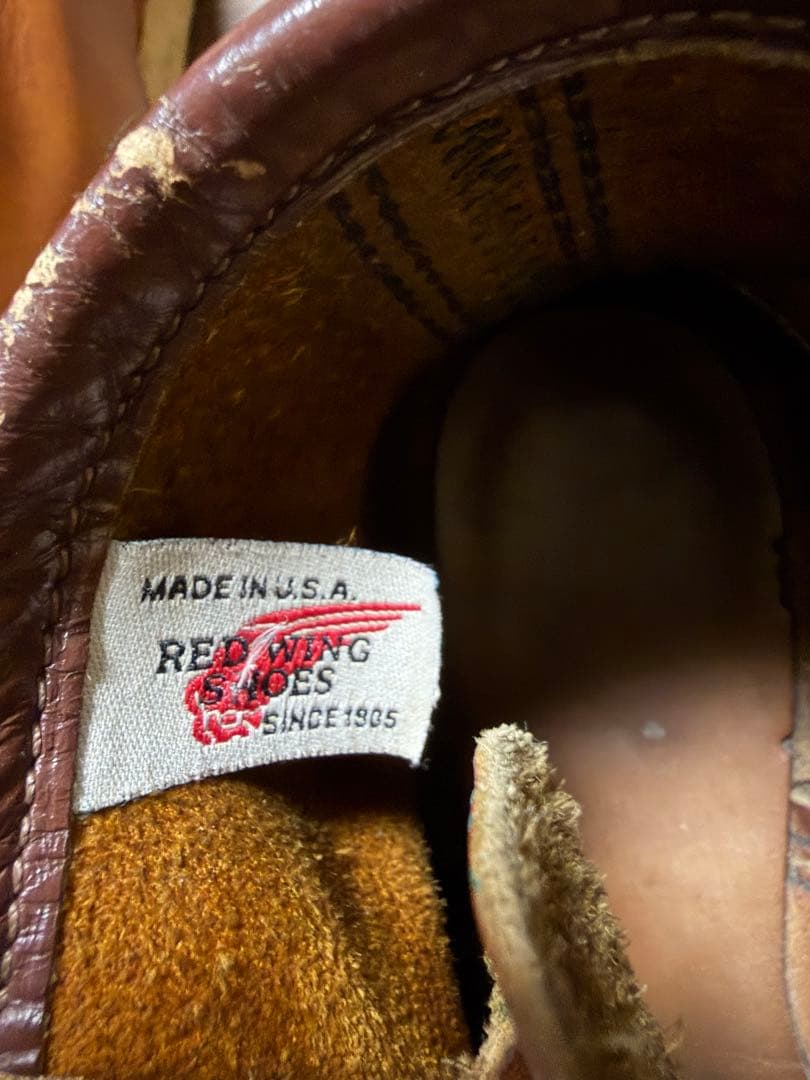 レッドウィング　アイリッシュセッター　875茶色　7e 縦羽タグ