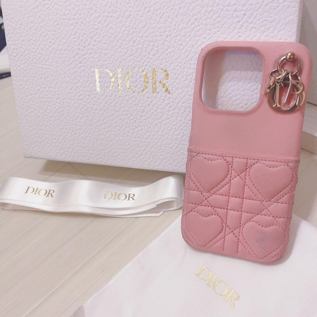 レア品！　dior ディオール　iPhoneケース　15pro ハート　限定品