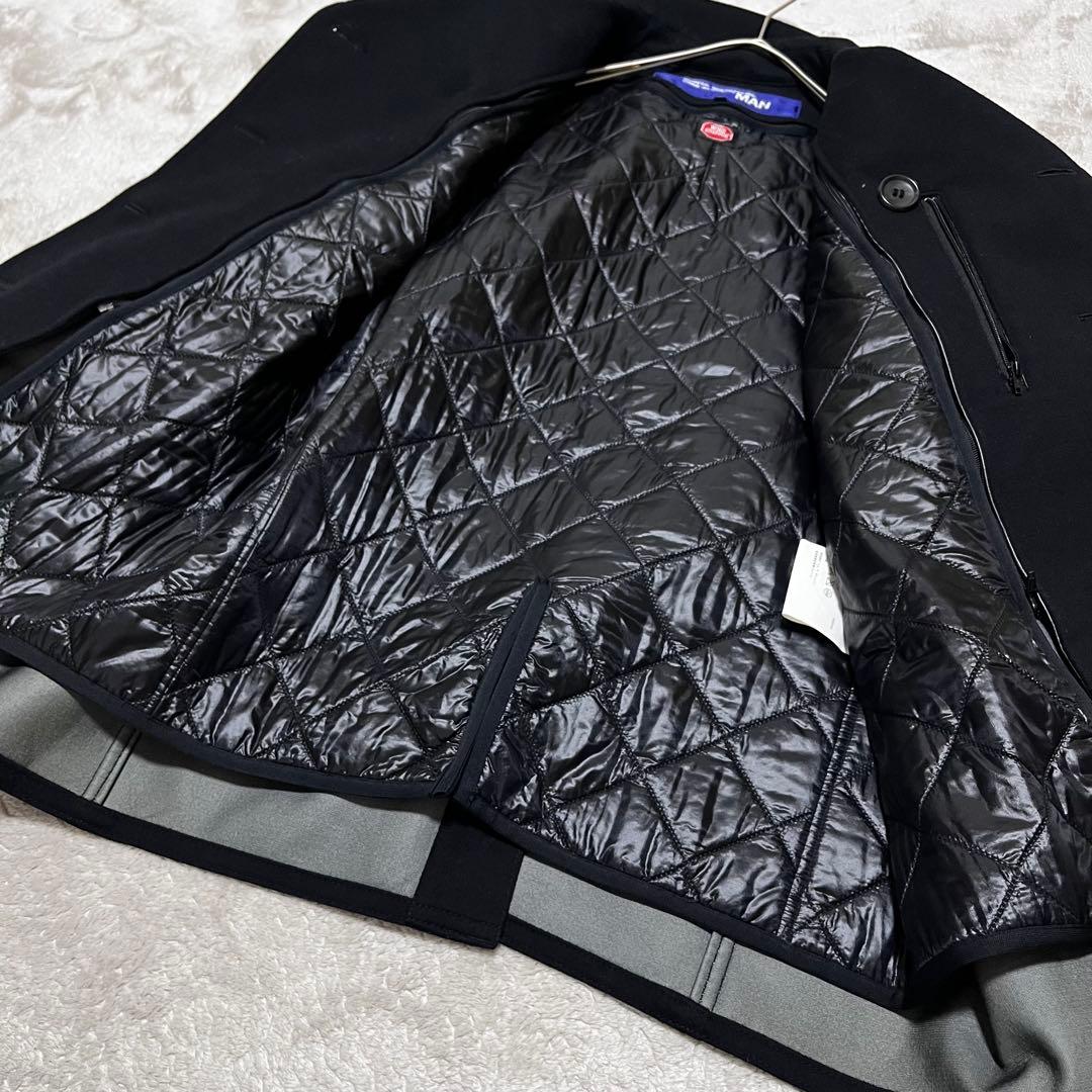 美品　ジュンヤワタナベ　コムデギャルソン マン　ライナー　カシミヤ　ピーコート