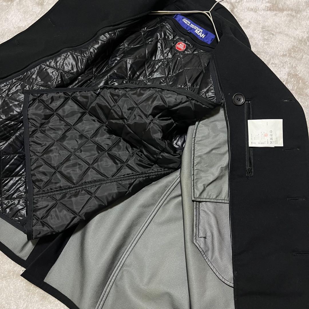 美品　ジュンヤワタナベ　コムデギャルソン マン　ライナー　カシミヤ　ピーコート