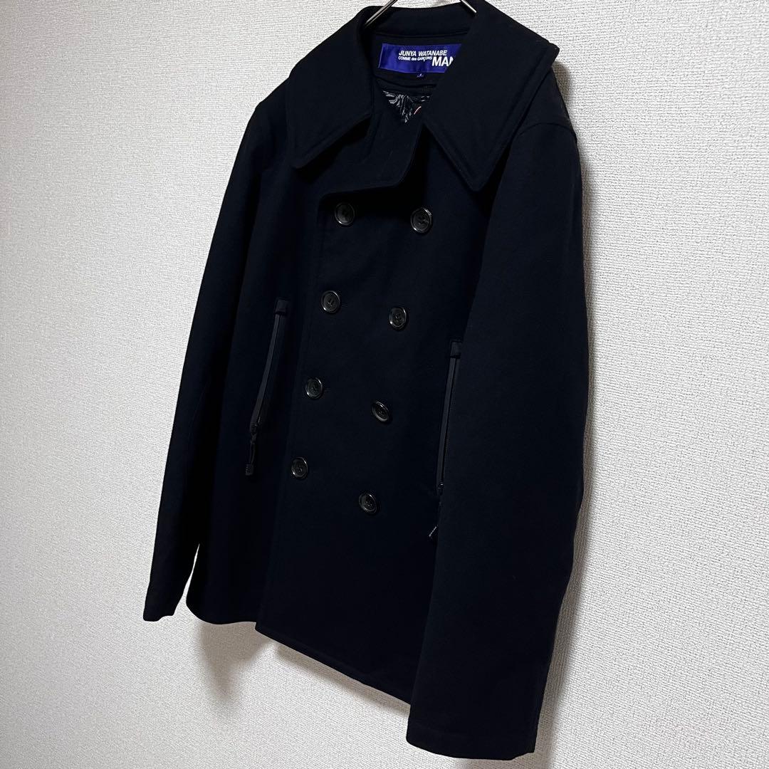 美品　ジュンヤワタナベ　コムデギャルソン マン　ライナー　カシミヤ　ピーコート