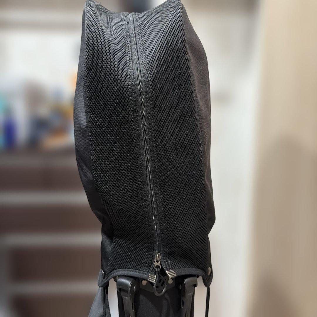 デサントゴルフ　スタンドキャディーバック　オレンジ/ホワイト　9型　47インチ