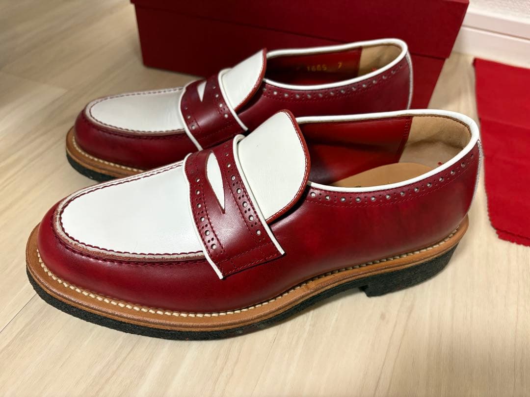 新品未使用　R.J.B × フラットヘッド　プレミアムローファー　サイズ7