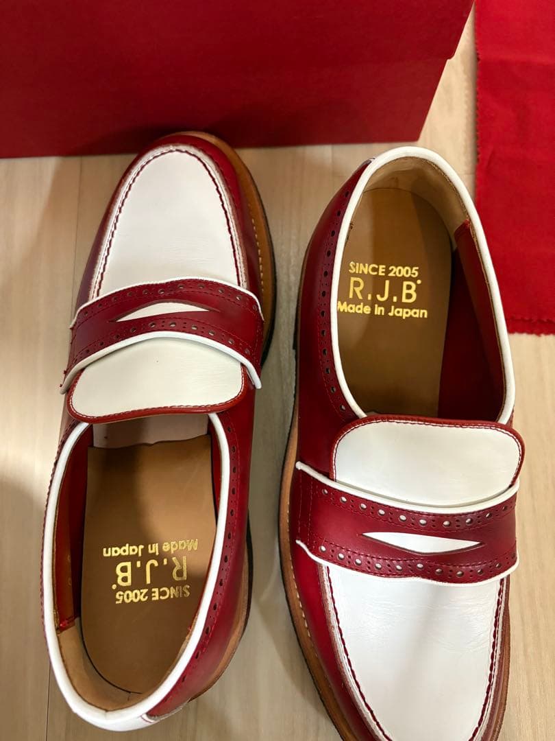 新品未使用　R.J.B × フラットヘッド　プレミアムローファー　サイズ7