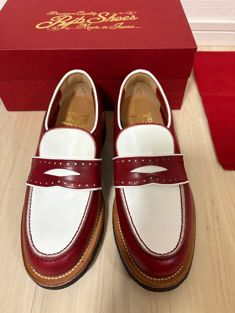 新品未使用　R.J.B × フラットヘッド　プレミアムローファー　サイズ7