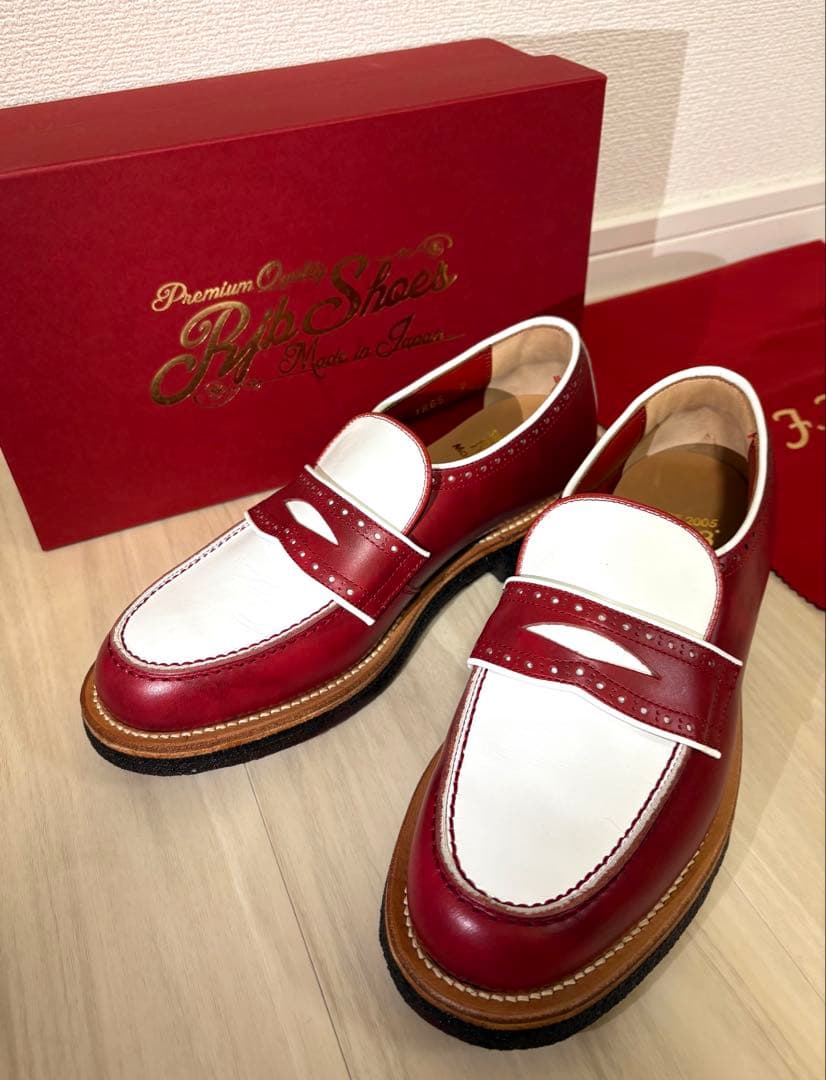 新品未使用　R.J.B × フラットヘッド　プレミアムローファー　サイズ7