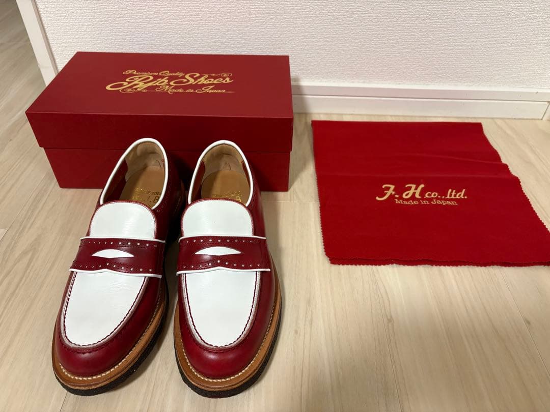 新品未使用　R.J.B × フラットヘッド　プレミアムローファー　サイズ7