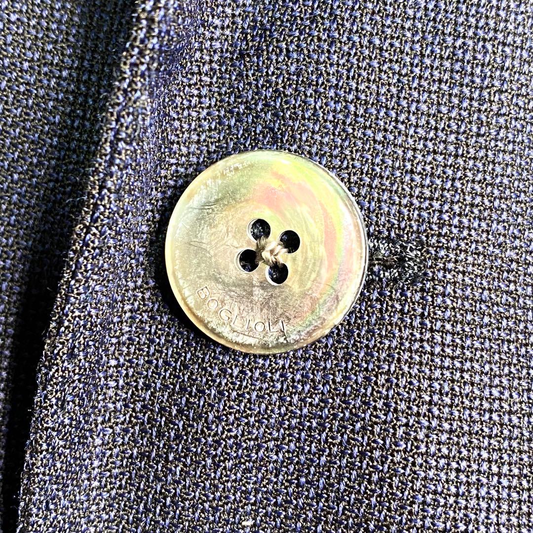 良品✨ボリオリ テーラード Dover シェルボタン アンコン ネイビー L