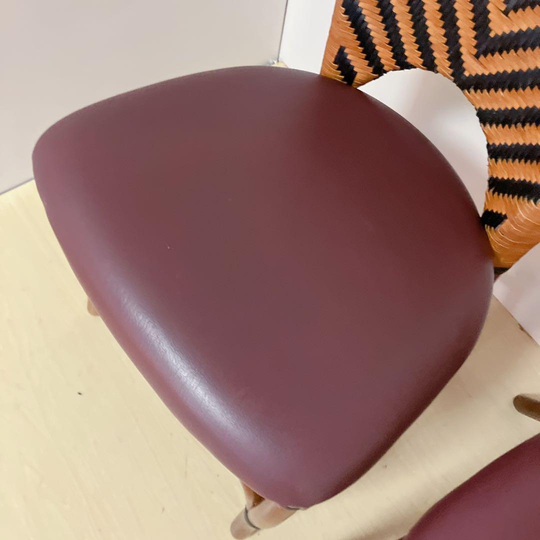 CRES ベントウッドチェア　ダイニングチェア　曲げ木　ラタン　2脚セット