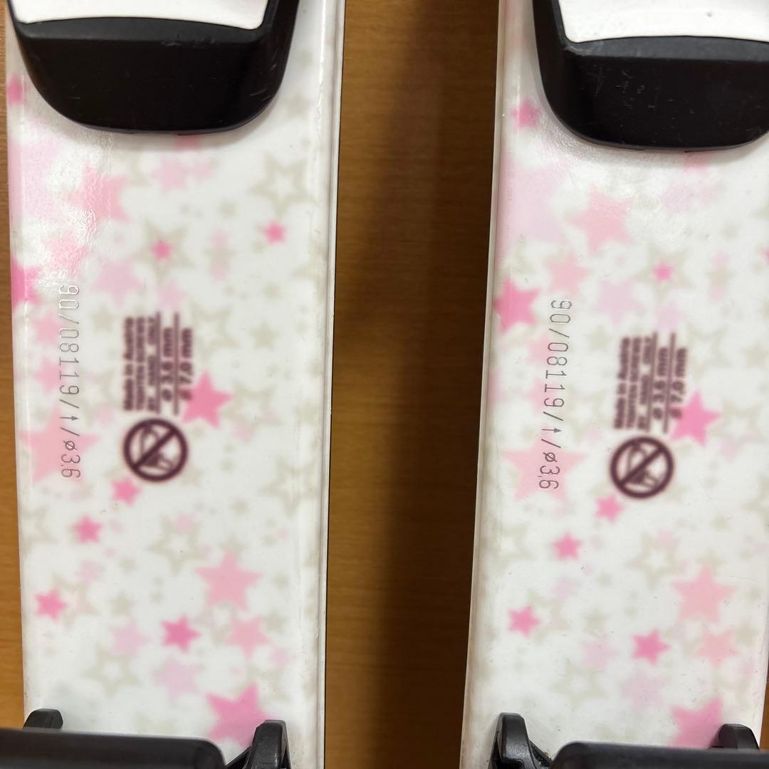 子供用 スキー板90cm ストック75cm