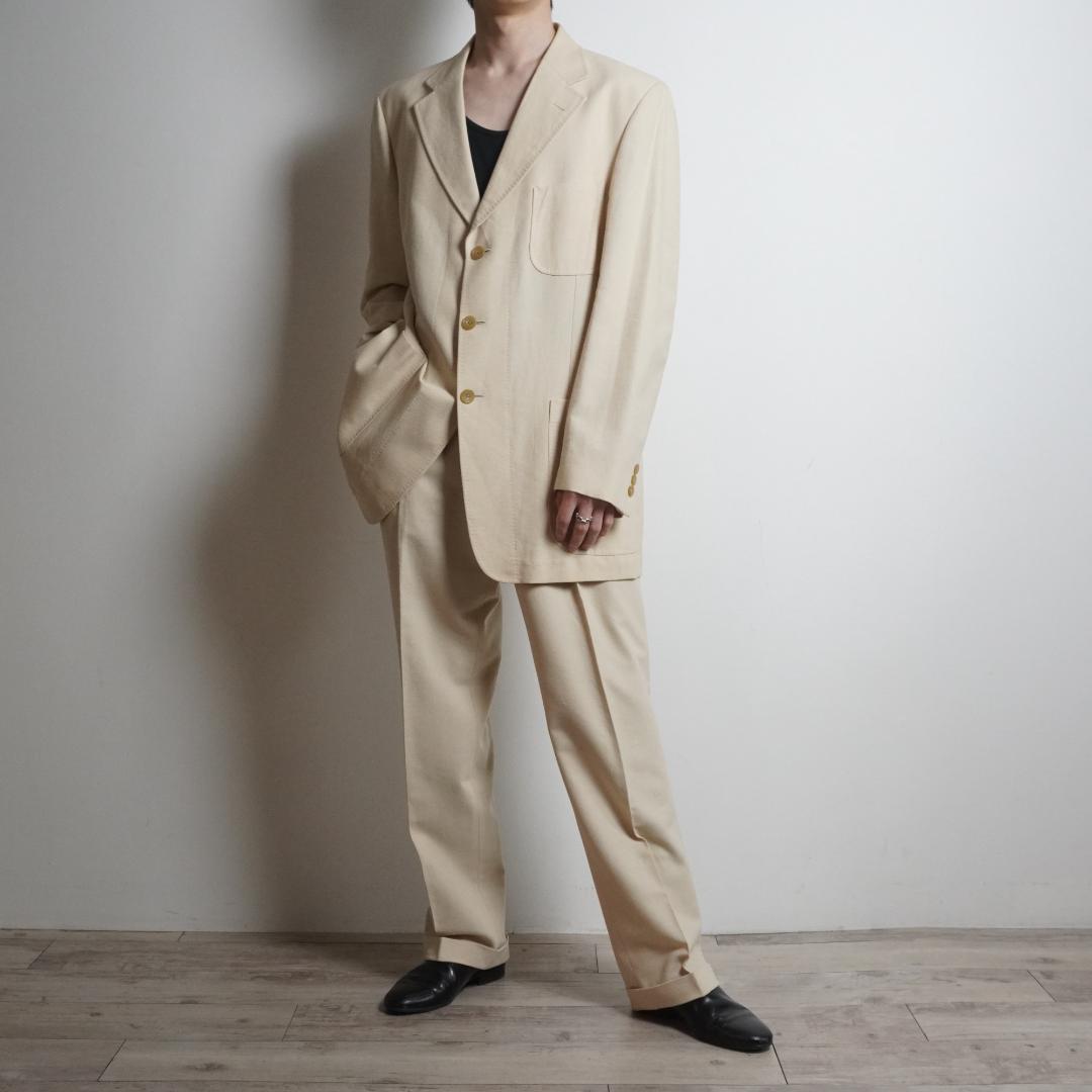 Paul Stuart リネン混コットン素材セットスーツ ベージュ/VW170