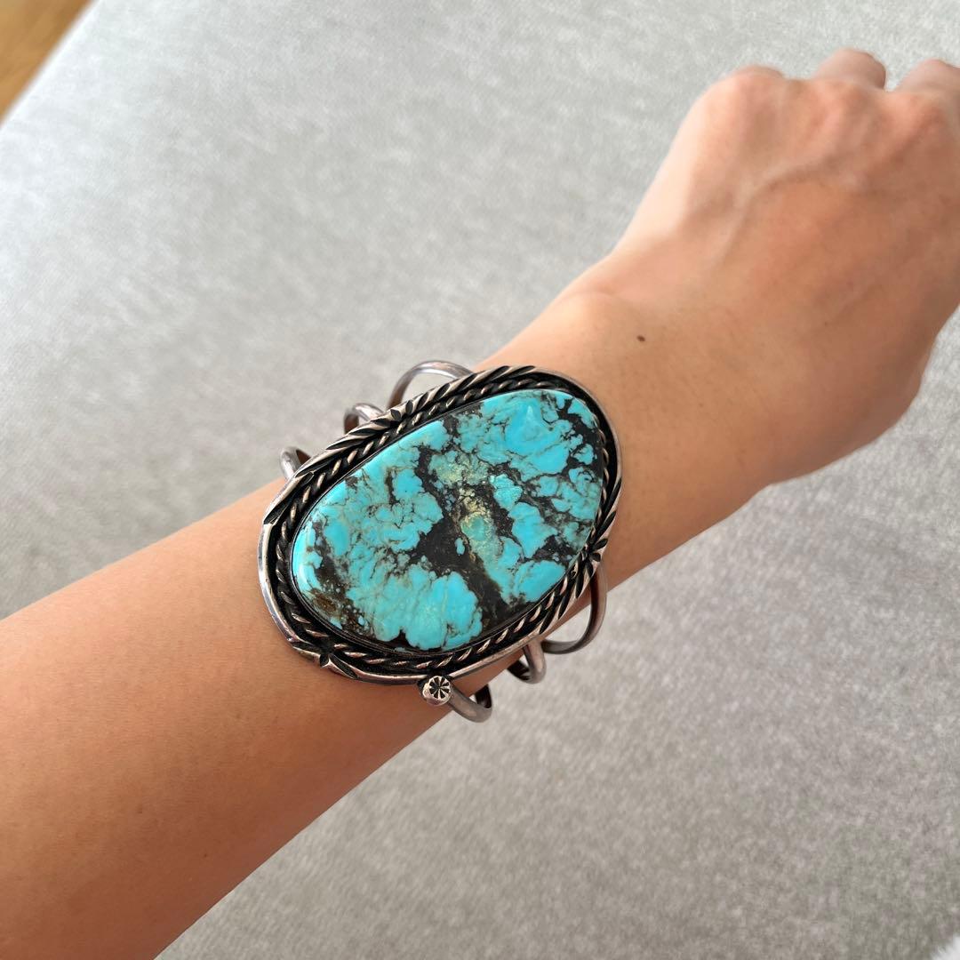 インディアンジュエリー　バングル　トルコ石