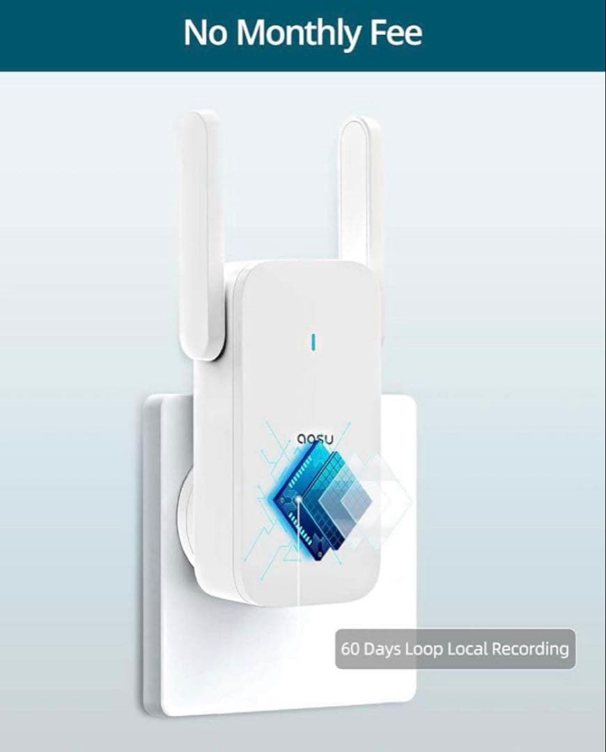 ✨新品未使用✨　AOSU 5MP画質 インターホン ワイヤレス ドアベル 防犯