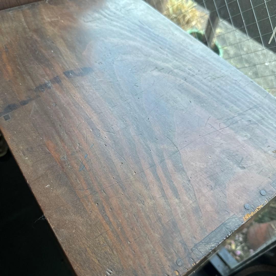 最終お値下げ❣️木製棚タンス、本棚　STOP SMOGステッカー