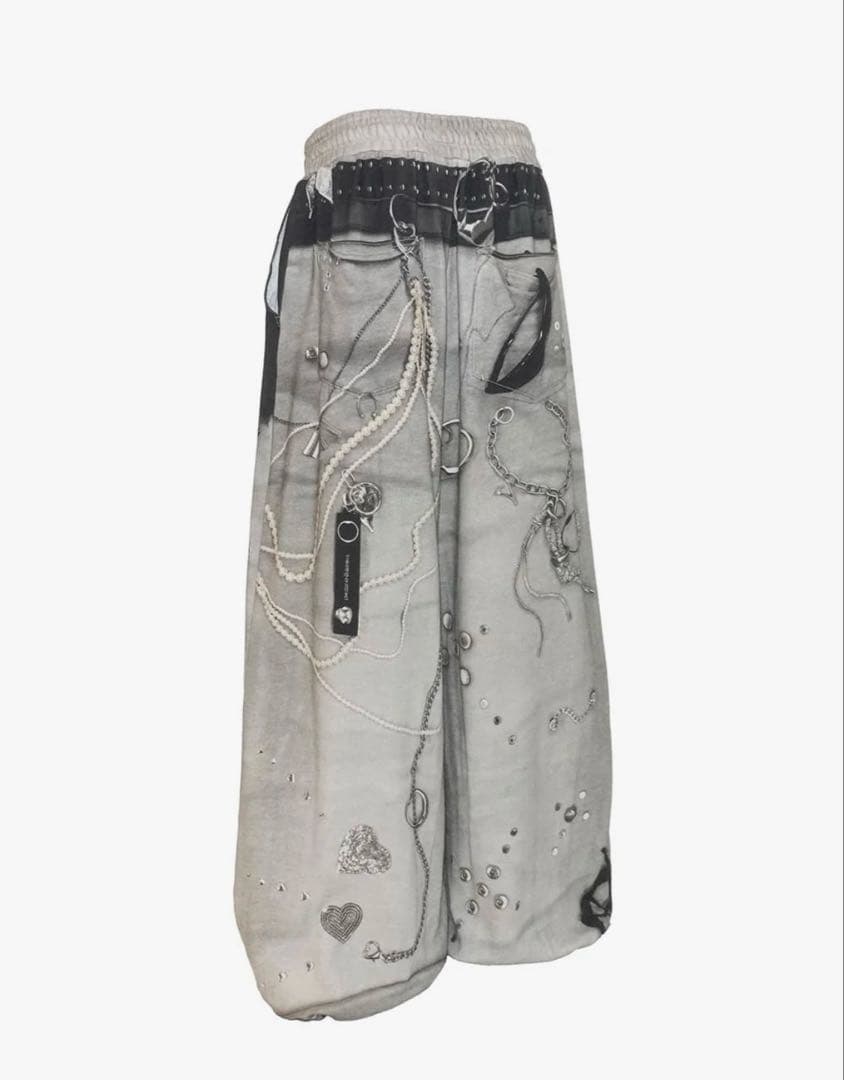 THEREDTHREAD S PRINT SWEAT2 TOYS グレー