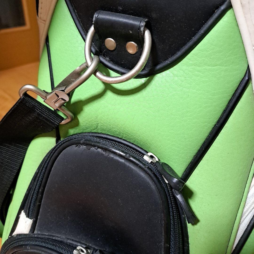 Titleist キャディバッグ グリーン/ブラック。フード付き。9.5インチ