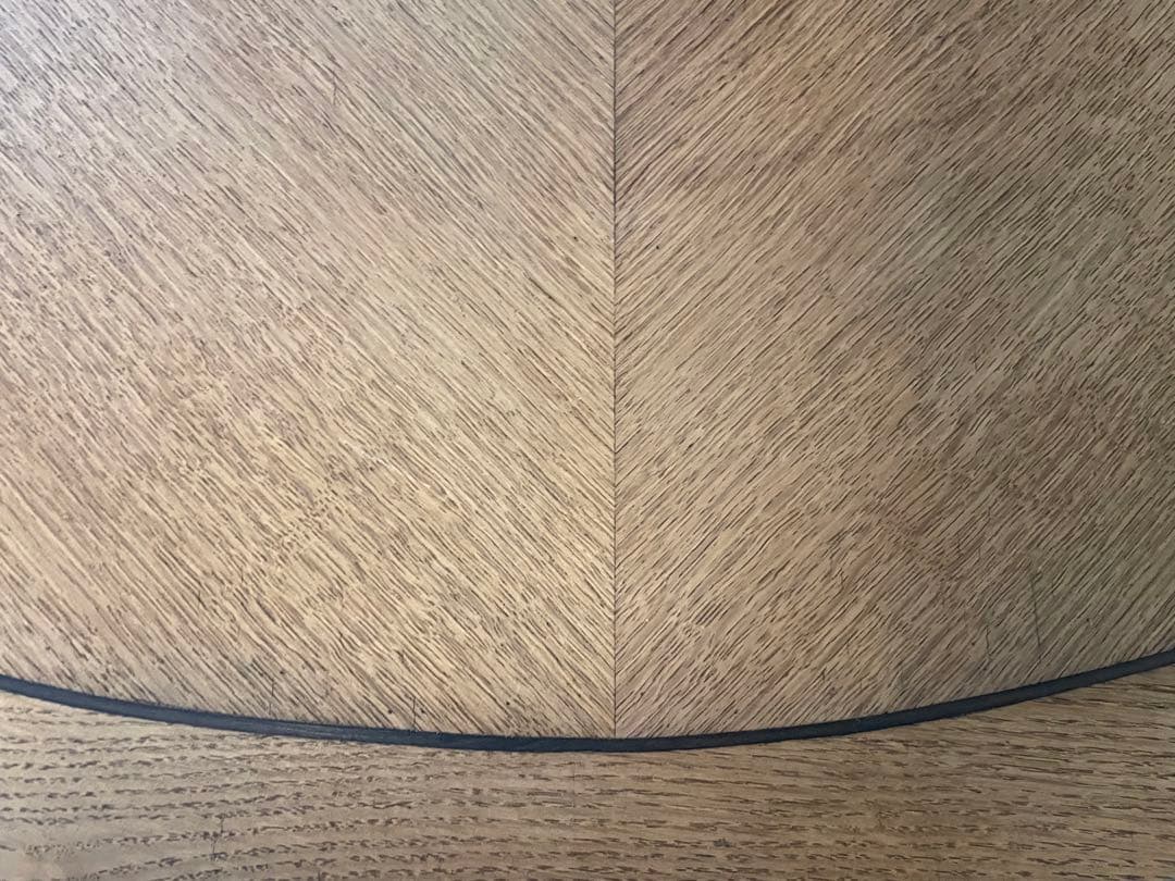 アンティーク　楕円形棚付きテーブル