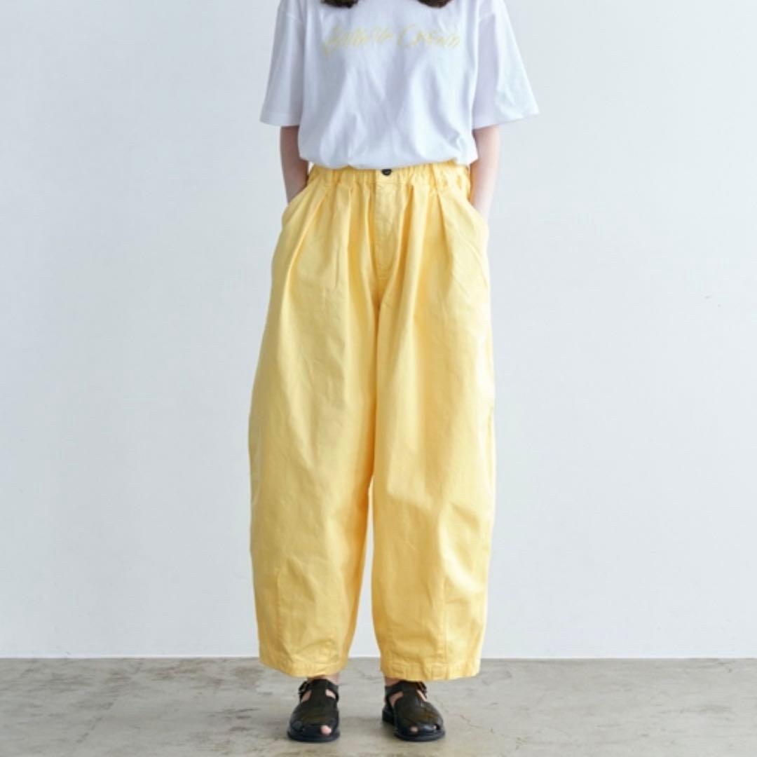 限定値下げ　ハーベスティ　HAVESTYサーカスパンツ ライトイエロー　サイズ１