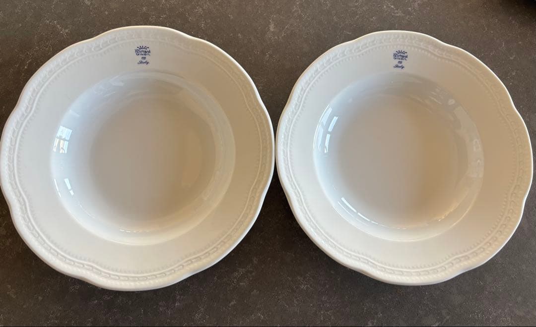 ジノリ　ボンジョルノ　ブルーロゴ　ディナープレート　24cm