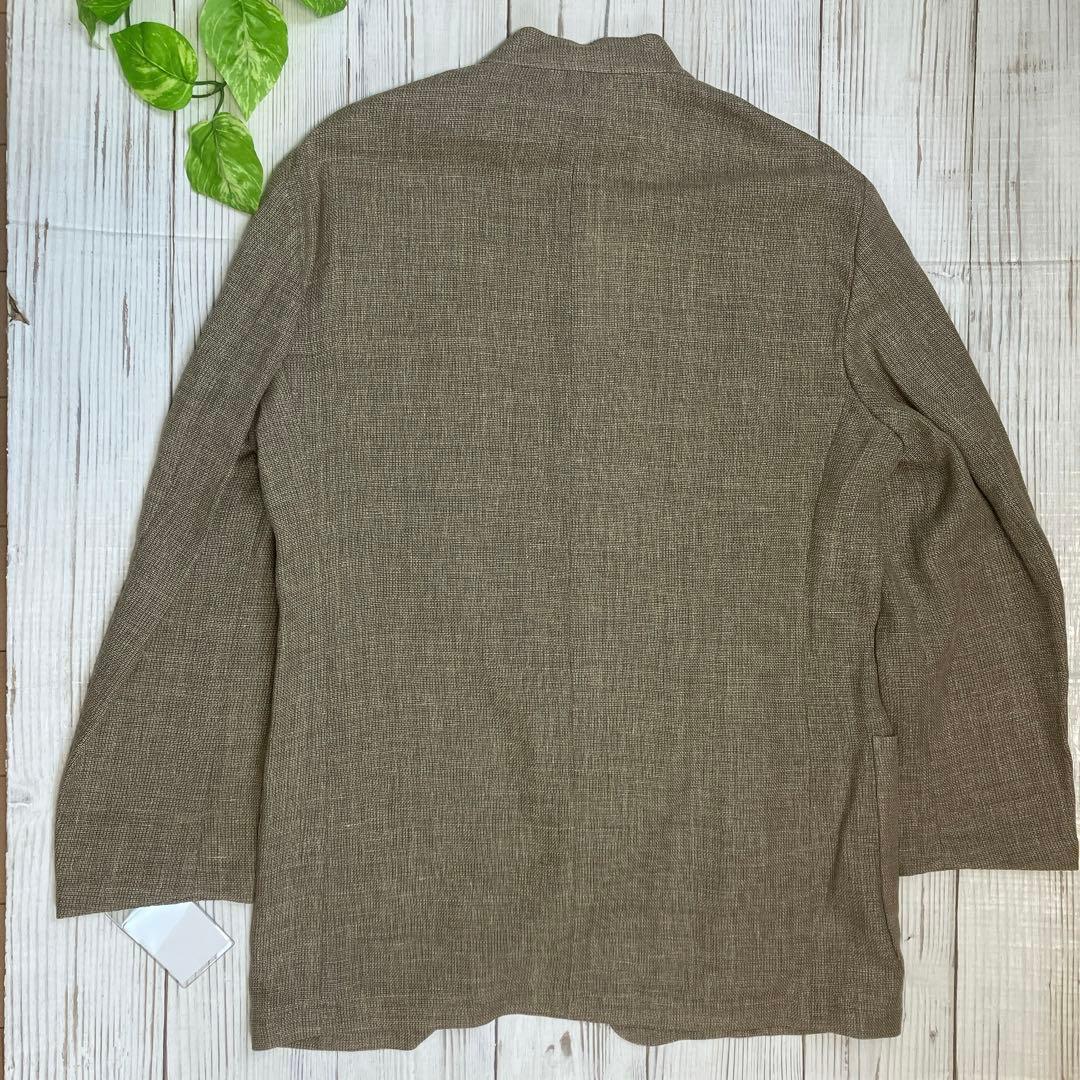 ポセイドン様 【新品】allegri ＊リネン混 スタンドカラー パッチポケット