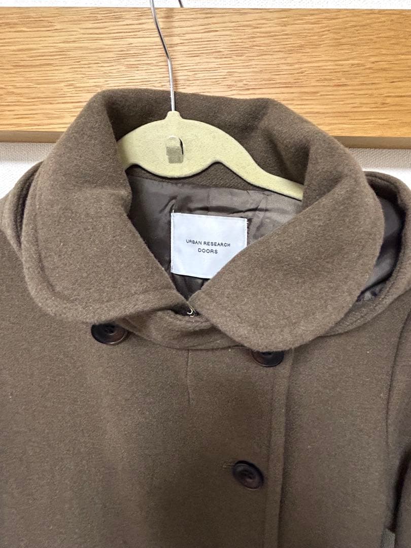 試着のみ！アーバンリサーチ　ドアーズ　ショールカラー2WAYロングコート