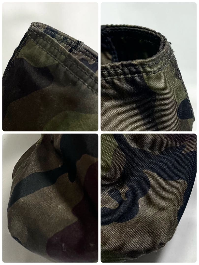 プラダ トートバッグ ナイロン サフィアーノレザー カモフラ 迷彩 大容量 A4