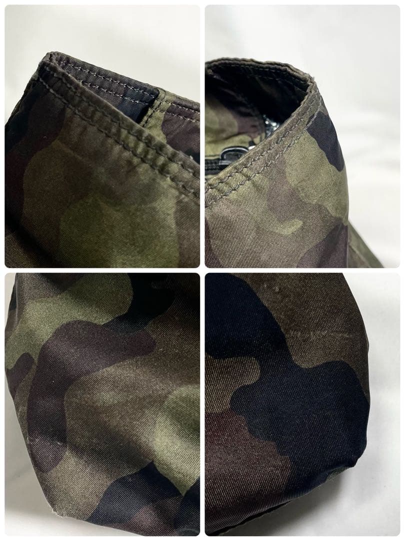 プラダ トートバッグ ナイロン サフィアーノレザー カモフラ 迷彩 大容量 A4