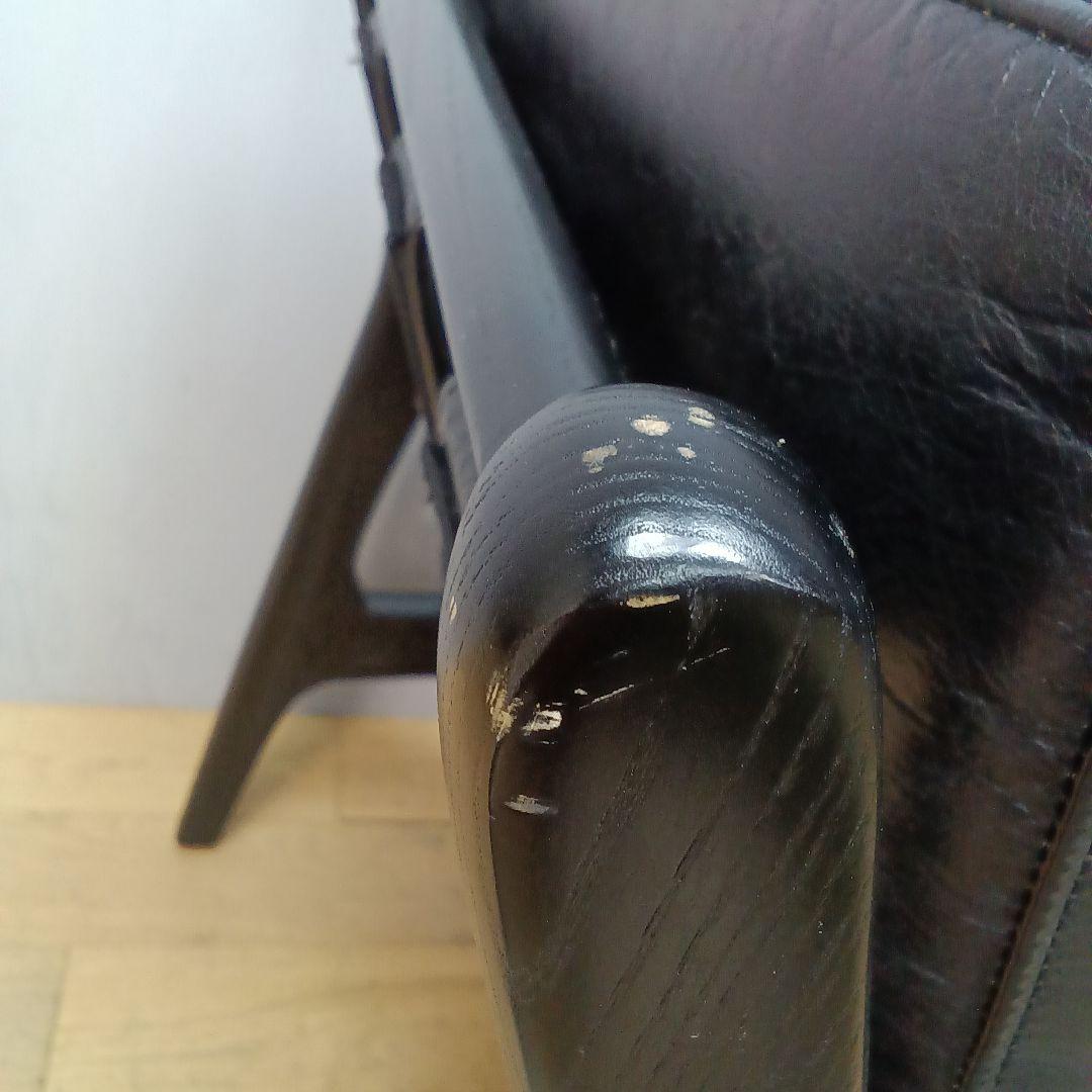 At Ease Leather & Ashwood Frame アームチェア④