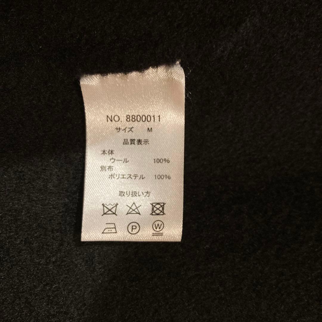 evernavy エバーネイビー　リバーロングコクーンコート ブラック　M