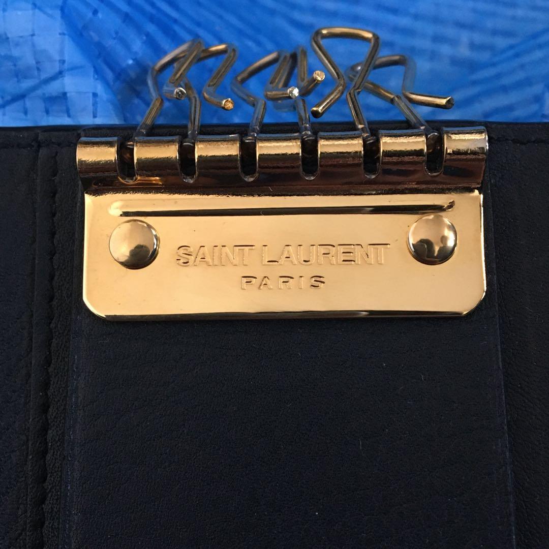 美品⬛︎イヴサンローラン⬛︎キーケース⬛︎ブラック⬛︎ゴールド⬛︎レザー⬛︎YSL⬛︎6連
